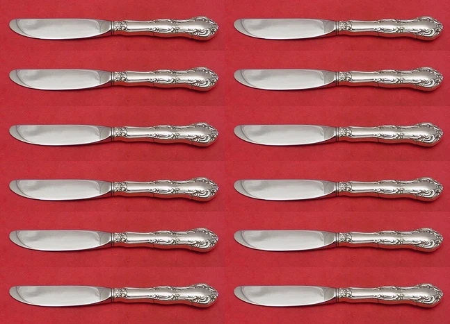 Antiguo esparcidor de mantequilla de plata esterlina Atlanta por Wallace HH conjunto moderno 12 piezas Foto 1 de 1