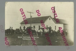 Granville NORTH DAKOTA RPPC c1910 GREAT NORTHERN RR CREAMERY nr Minot GN RR RY - Picture 1 of 3