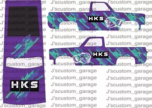 Hot Wheels HKS 83 Silverado 1/64 Custom Water Slide Aufkleber - Bild 1 von 1