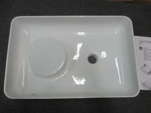 Hand basin, LAUFEN, Square Counter Basin, NOS, boxed, highest quality - Picture 1 of 12