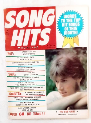 Song Hits Magazine June 1972 Barry Gibb Jimmy Smith Mint NO LABEL Q4 - Image 1 of 2