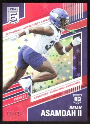 2022 5487E Donruss Elite Aspirations Stars Brian Asamoah II Rookie 123/275 - Image 1 of 2