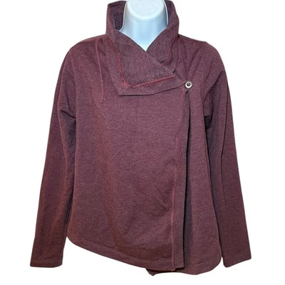 Patagonia At Sea Wrap Womens XS Cardigan Sweater Burgundy Button Open Front - Image 1 of 4