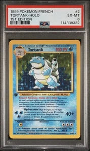 1999 Pokemon FRENCH 1st Edition Base Set Tortank-Blastoise Holo 2/102 PSA 6 - Bild 1 von 2