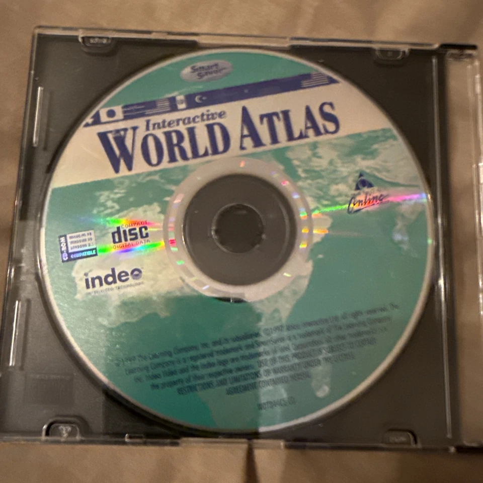Interactive World Atlas CD for Windows 3.1/95/98 Interactive Map - Image 1 of 1