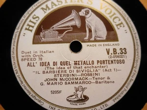 1910 John McCormack Mario Sammarco Barbiere All idea GIOCONDA O grido di quest78 - Foto 1 di 1