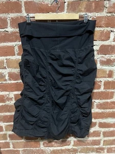 Womens XCVI Waist Ruched Midi Skirt Black L - Picture 1 of 5