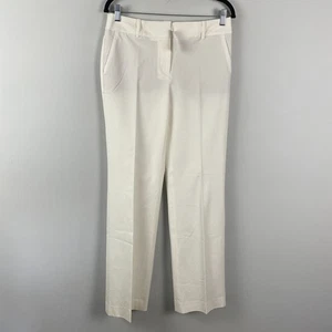 Talbots Newport Hose Größe 4 Elfenbein Stretchhose Bein volle Länge - Bild 1 von 12
