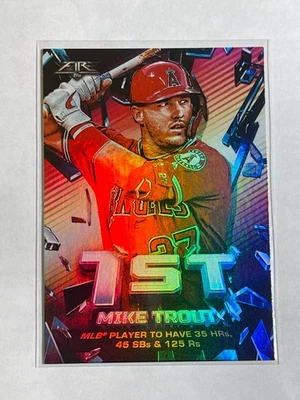 2020 Topps Fire - Shattering Stats Mike Trout #SS-3 Los Angeles Angels - Image 1 of 2