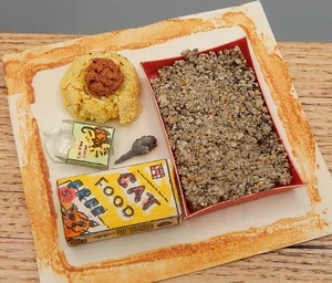 Vintage Wright Guide Kitty Katzenpflege Set Katzentoilette Puppenhaus Miniatur 1:12 - Bild 1 von 11