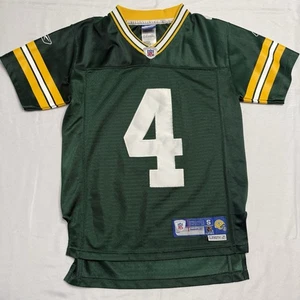 NFL Green Bay Packers Jersey Brett Favre #4 Youth S(8) Reebok Length +2 - Picture 1 of 9