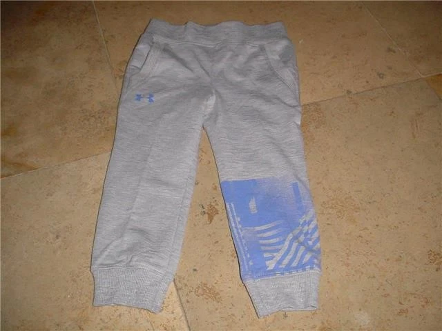 NWT UNDER ARMOUR TODDLER GIRLS LIGHTWEIGHT FITNESS SWEATPANTS GRAY SZ 2T $36 - Image 1 of 1