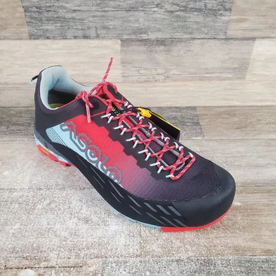 Zapatos de aproximación para mujer Asolo Eldo GV talla 7,5 Celadon rojo amapola senderismo impermeables Foto 1 de 4