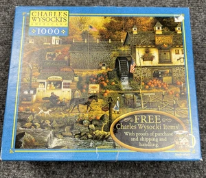 Milton Bradley Charles Wysocki Kunst Old Buck's County 1000 Teile Puzzle - Bild 1 von 4