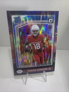 2024 Panini Donruss Optic - Rated Rookie Marvin Harrison Jr. #276 Purple Shock - Picture 1 of 7