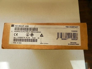NEU OPEN BOX Schneider AS-BDAP-208 AUSGANGSMODUL 8 PUNKT RELAIS 2AMP 24VDC 230V - Bild 1 von 3