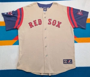 Jersey cosido Carlton Fisk Boston Red Sox Colección Cooperstown Majestic XL - Imagen 1 de 7