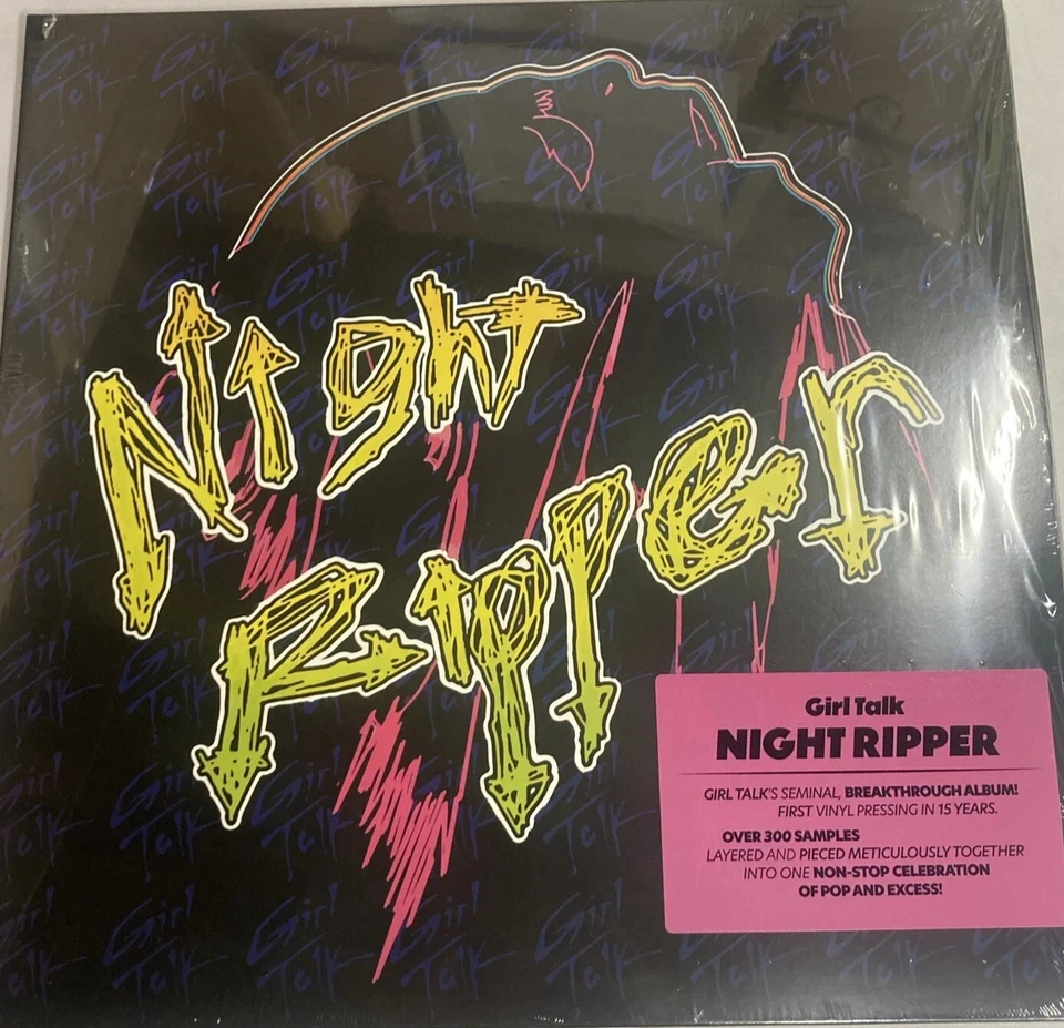 Girl Talk ‎–Night Ripper 2 x LP BLK Vinyl Album DJ MASH CUT UP SEALED NEW RECORD - Image 1 of 1