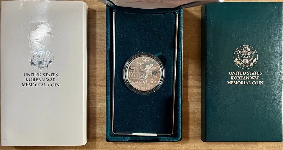 1991-P US Mint Korean War Memorial Proof Silver $1 Coin! OGP COA 🪙🔥 - Image 1 of 4