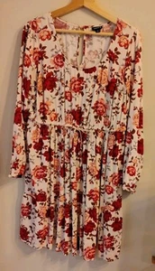 Torrid Damen Kleid Rose Blumen Polyester Mehrfarbig Größe 1 - Bild 1 von 6
