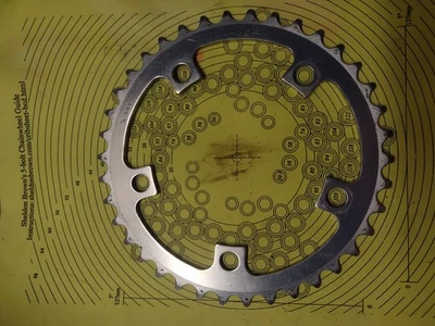 De colección SR Sakae 341 38t Plato Diente 110 BCD Piñón Old School BMX Carretera MTB Foto 1 de 4