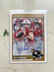 2025 Panini Score Will Howard Auto RC Steelers #3 - Picture 1 of 2