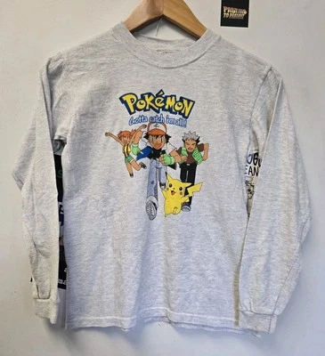 Camiseta De Colección Años 90 Pokemon Manga Larga Juvenil M Tengo que Atraparlos Todos Foto 1 de 4