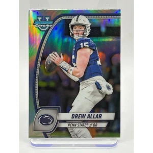 2024 Bowman U University Chrome Drew Allar Silver Refractor Penn State - Picture 1 of 2