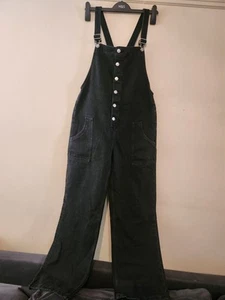 Marks And Spencer Girl's Black Dungarees, Age 15-16years - Picture 1 of 8