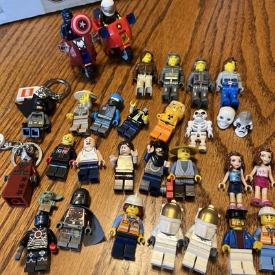 LEGO MINIFIGURES + Accessories - Bulk Lot    [ 1 LB ]   ONE POUND see pictures   - Image 1 of 4