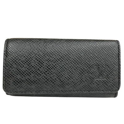Auth Louis Vuitton Multicles 4 Key Case Taiga Ardoise M30522 CA0094 - Image 1 of 4