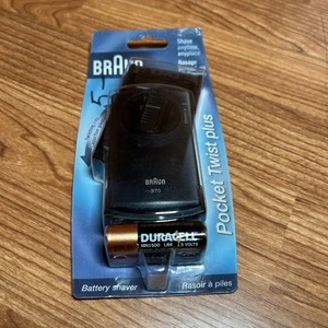 Braun Pocket Twist Plus 370 Travel Battery Shaver Razor New Sealed Portable - Picture 1 of 9