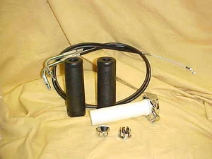 Harley, S & S Super E carb twin cable throttle, cables, grips, with plugs - Picture 1 of 1