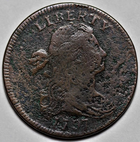 1797 Draped Bust Large Cent - US 1c Copper Penny Coin - L37 Cover