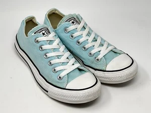 Size 5/7 Converse All-Star Aqua Teal White 147142F Unisex Shoe Low Top - Picture 1 of 15