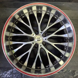 BK861 9.5x20 red lip face polished alloy wheel used et40 5x120 715kg spare - Picture 1 of 8