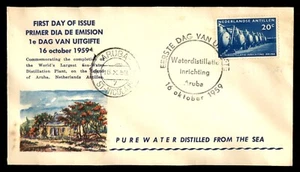 MayfairStamps Netherland Antilles FDC 1959 World's Largest Sea-Water Distillatio - Picture 1 of 2