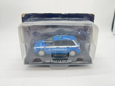 MODELLINO AUTO FIAT STILO 1.9 JTD 2005 POLIZIA - EDICOLA - SCALA 1:43 DIECAST - Immagine 1 di 2