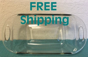 CLEARANCE *ANCHOR Hocking Clear Glass Loaf Pan Easy Grab Handles 5" x 9" 1.5 QT - Picture 1 of 14