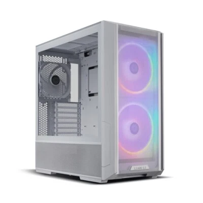Lian Li PC-LAN216RW LanCool 216 RGB ATX Mid-Tower Case, White 2 x front 160 PWM  - Image 1 of 2