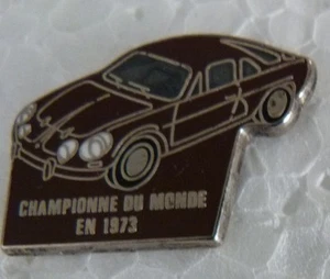 SELTENE ALPINE PINS RENAULT A 110 BERLINETTE CHAMPION 1973 ZAMAC BALLARD SILBER - Bild 1 von 1