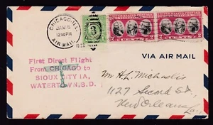 CHICAGO TO SIOUX CITY, IA., WATERTOWN, S.D., FIRST FLIGHT - 1932WATERTOWN, S.D. - Picture 1 of 1