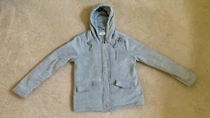 Charlotte Russe Medium (M) Gray Heavy Designer Zip Hoodie Jacket - Picture 1 of 4