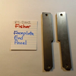 📈 FISHER 🚓 FACEPLATE END CAPS 🚓 RS-2002 RS-2003 RS-2004A STEREO RECEIVER - Picture 1 of 5
