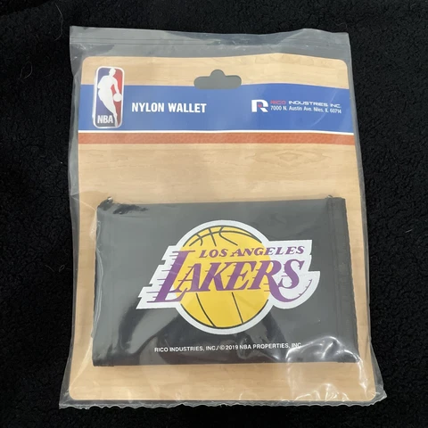 NEW! NBA Los Angeles Lakers Printed Tri-Fold Nylon Wallet by Rico Industries (A) Cover