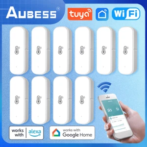 1-10X Tuya Smart WiFi / ZigBee Temperature & Humidity Sensor Monitor for Alexa - Picture 1 of 13