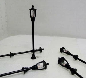 HO Scale Traditional Curve Cast Iron 7 Pc. Yard Light Set W/Diagram 16V - Picture 1 of 1