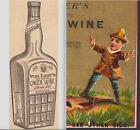 Ginger Wine Von Laers Aromatic Fruit Remedy Boston Deer Hunting Advertising Card