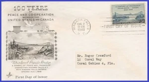 USA3 # 961 ADDR ARTCRAFT FDC U.S.-Canada Friendship - Bild 1 von 1