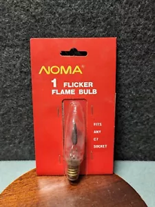 Noma Christmas Candle Replacement Bulb, C7, Flicker Flame Vintage 120V - Picture 1 of 9